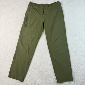 Eastern Mountain Sports Women's Light Hiking Pants Pockets Green Outdoor 6S